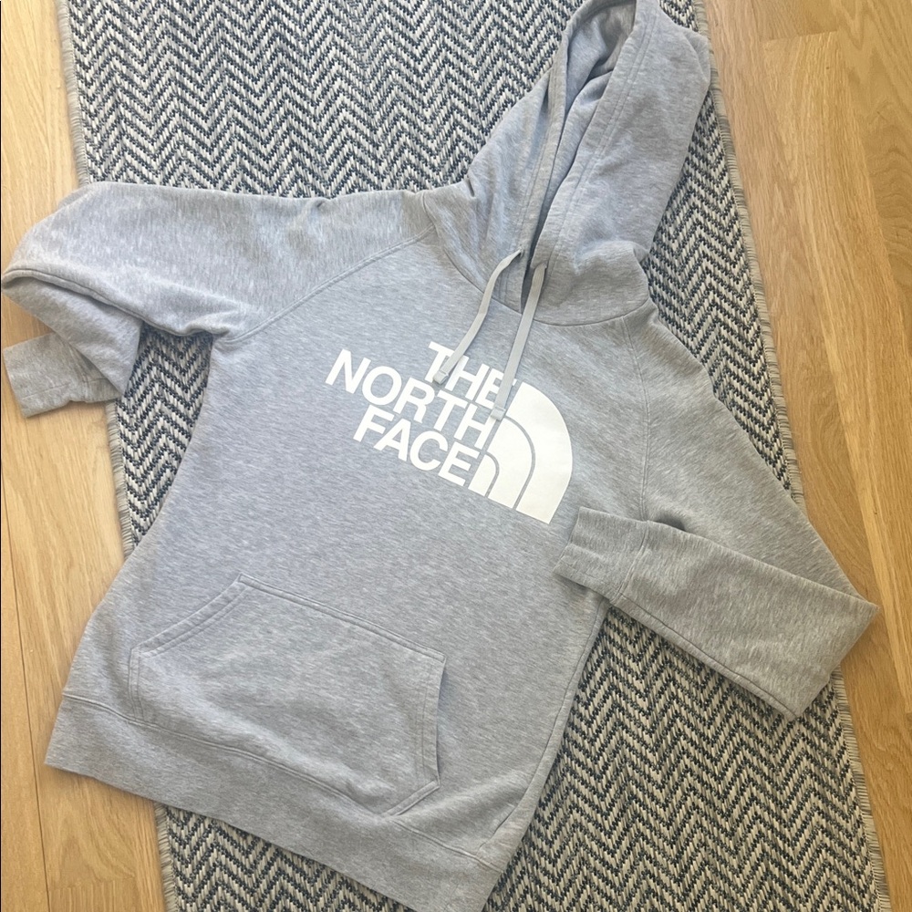 The North Face Light Gray Pullover Hoodie